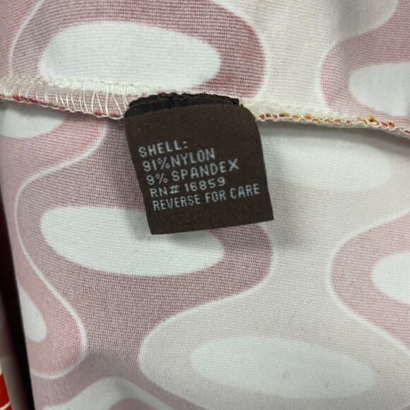 J. McLaughlin Emma Dress Catalina Cloth Red Orange Yellow Retro Print Medium - Picture 6 of 7